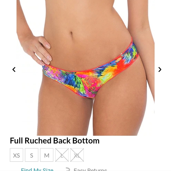 Luli fama mundo de colores full ruched bottom in size M and tassel back top M - Picture 4 of 10